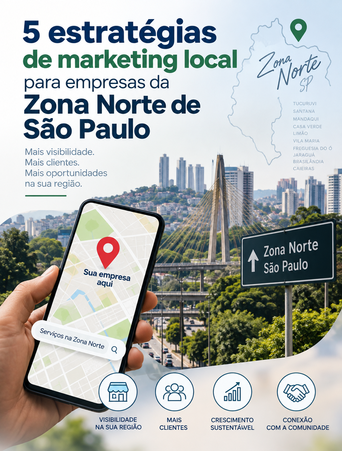 5 estratégias de marketing local para empresas da Zona Norte de São Paulo